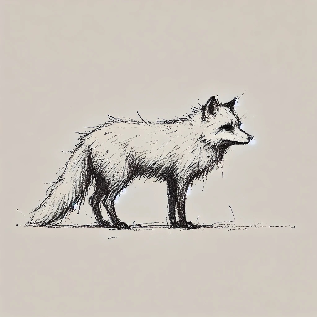 a fox standing